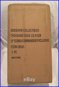 Sideshow Toys Limited Edition GI Joe 1/6 Scale COBRA COMMANDER 12 Figure NEW