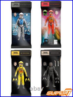 Super 7 2001 A Space Odyssey 7 Inch Scale Ultimates Action Figure Set of 4 New