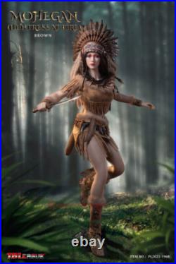 TBLeague PL2022-196B Mohegan huntress attire Brown 1/6 Scale Action Figure
