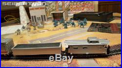 TYCO Transformers ELECTRIC TRAIN AND BATTLE SET near complete G1 1985 HO-scale