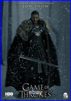 ThreeZero NEW Jon Snow (Season 8) Game of Thrones 16 Scale Action Figure