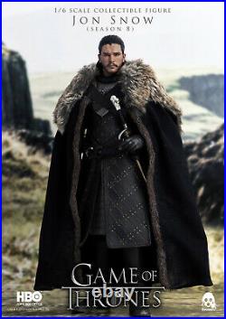 ThreeZero NEW Jon Snow (Season 8) Game of Thrones 16 Scale Action Figure