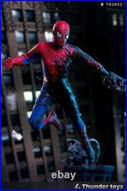 Thunder Toys TD2025B 1/6 Half Black SpiderMan 12 Collectible Male Action Figure