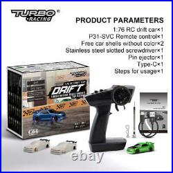 Turbo Racing 176 C64 Drift RC Car With Gyro Radio Full Proportional