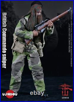 UJINDOU UD9018 WWII British Commando Sniper 1944 1/6 Action Figure Gift