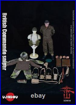 UJINDOU UD9018 WWII British Commando Sniper 1944 1/6 Action Figure Gift