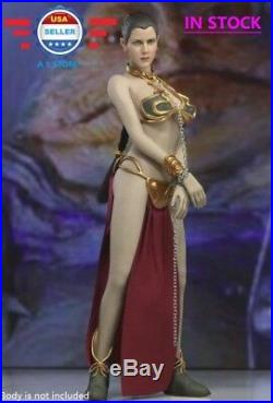 USA IN STOCK 1/6 scale Princess Leia Organa Star Wars Slave Head & Outfit Set