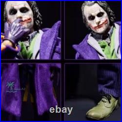 US STOCK! The Dark Knight Heath Ledger Joker 1/6 Cloth Movable Figure Collection