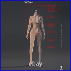 VERYCOOL VCD-02A 1/6 Female Action Figure Body Mid Bust Pale Skin Soldier Model