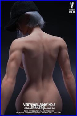 VERYCOOL VCD-05B 1/6 Female Muscular Physique Natural Skin Platinum Silicone Bod