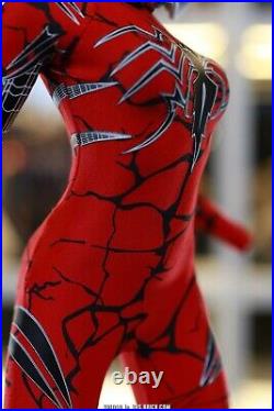 VERYCOOL VCL-1010 1/6 Scale Jessica Alba Head Carved & Red Spider Bodysuit Set
