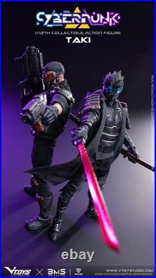 VTOYS VSD010 Cyberpunk Samurai Taki 1/12 Scale Action Figure Toys In Stock New