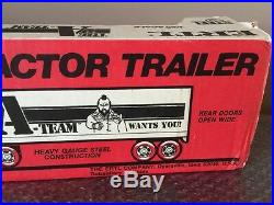 Vintage 1983 ERTL THE A-TEAM 1/25 Scale Peterbilt Tractor Trailer Mr. T -RARE