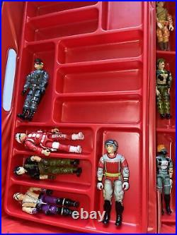 Vintage 80's Gi Joe Arah Lot Of 17 Figures With Carrying Case