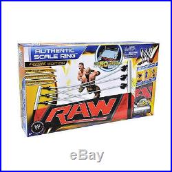 WWE Authentic Scale Ring RAW Edition WWF Action Figures Play